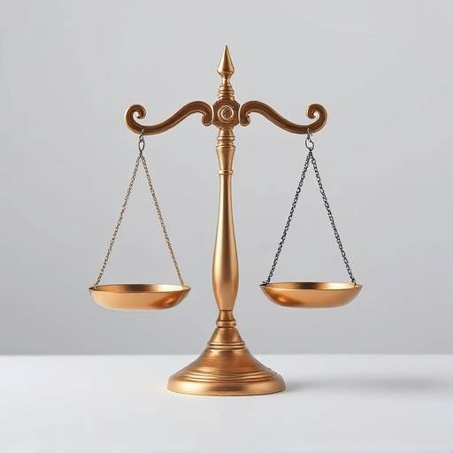 Icono de balanza de la justicia representando la ley