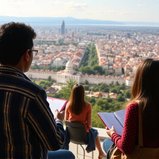 Imagen panorámica de una clase de oratoria en Elocuencia Viva, mostrando a los estudiantes practicando discursos